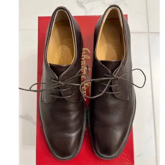 Ferragamo pebble calf derbys Men main image 3